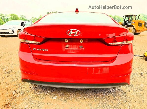KMHD84LF3HU076538 2017 HYUNDAI ELANTRA Red Հետևի տեսք
