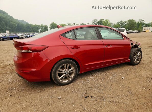 KMHD84LF3HU076538 2017 HYUNDAI ELANTRA Red Հետևի աջ