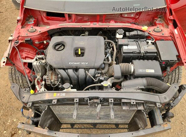 KMHD84LF3HU076538 2017 HYUNDAI ELANTRA Red Սալոնի հետևի տեսք