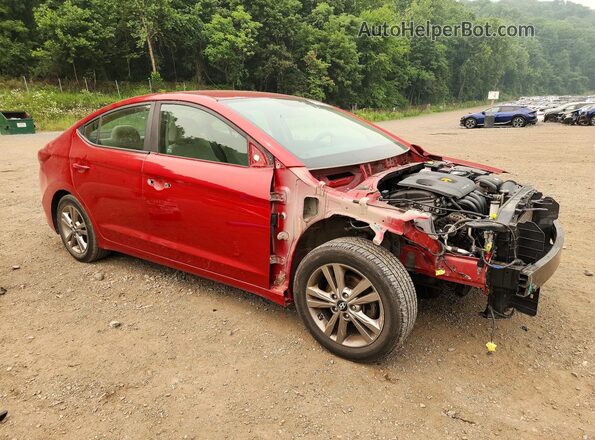 KMHD84LF3HU076538 2017 HYUNDAI ELANTRA Red Առջևի աջ