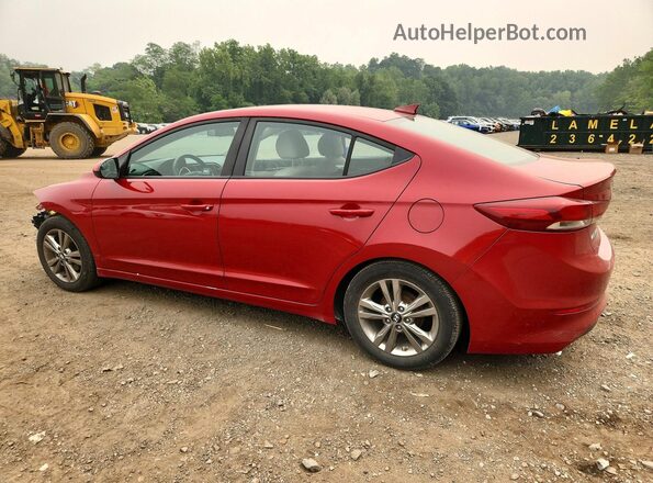 KMHD84LF3HU076538 2017 HYUNDAI ELANTRA Red Հետևի ձախ