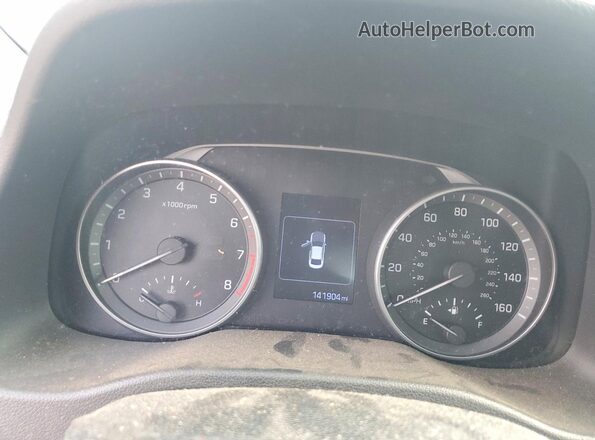 KMHD84LF3HU147110 2017 HYUNDAI ELANTRA Black Instrument cluster view