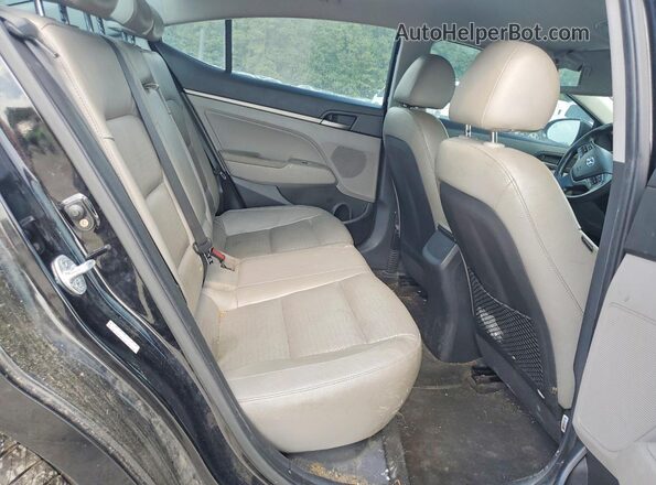 KMHD84LF3HU147110 2017 HYUNDAI ELANTRA Black Rear seats view