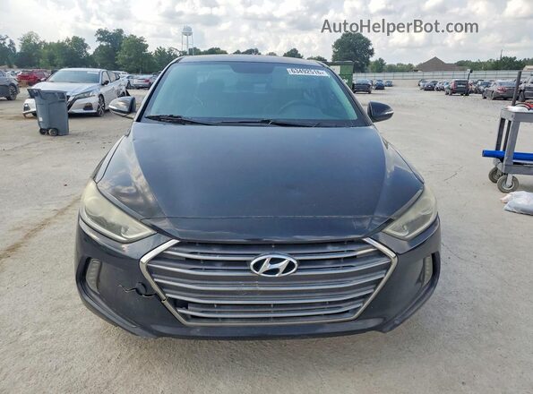 KMHD84LF3HU147110 2017 HYUNDAI ELANTRA Black Front view