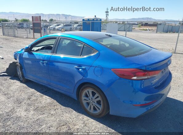 KMHD84LF3HU160861 2017 HYUNDAI ELANTRA Blue Հետևի ձախ