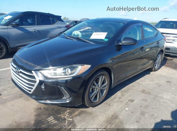 KMHD84LF3HU252343 2017 HYUNDAI ELANTRA Black Vista tres cuartos delantera izquierda