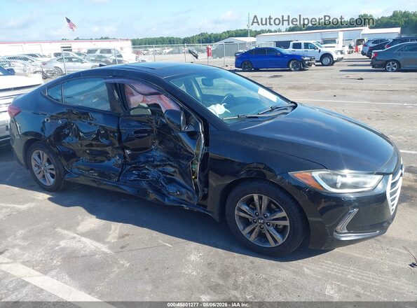 KMHD84LF3HU252343 2017 HYUNDAI ELANTRA Black Vista interior trasera