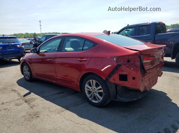 KMHD84LF3HU313836 2017 HYUNDAI ELANTRA Красный Задняя левая четверть