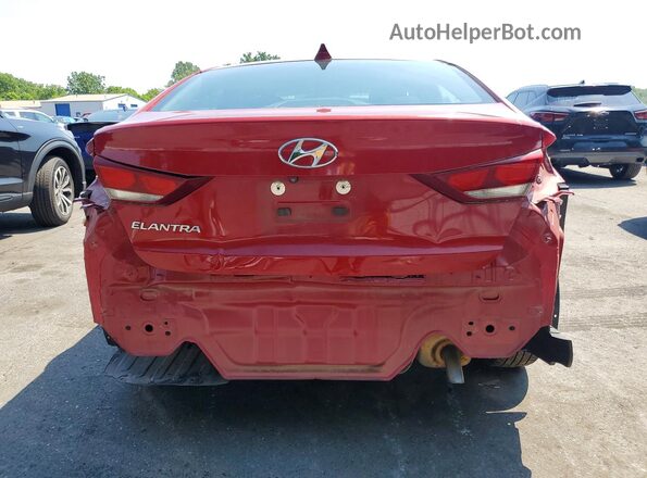 KMHD84LF3HU313836 2017 HYUNDAI ELANTRA Красный Вид сзади