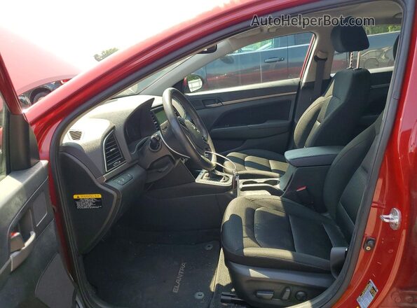 KMHD84LF3HU313836 2017 HYUNDAI ELANTRA Красный Вид салона спереди