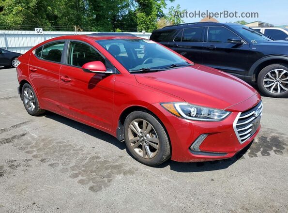 KMHD84LF3HU313836 2017 HYUNDAI ELANTRA Красный Передняя правая четверть