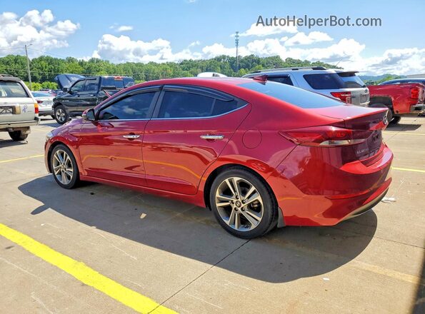 KMHD84LF3HU339286 2017 HYUNDAI ELANTRA Red Հետևի ձախ