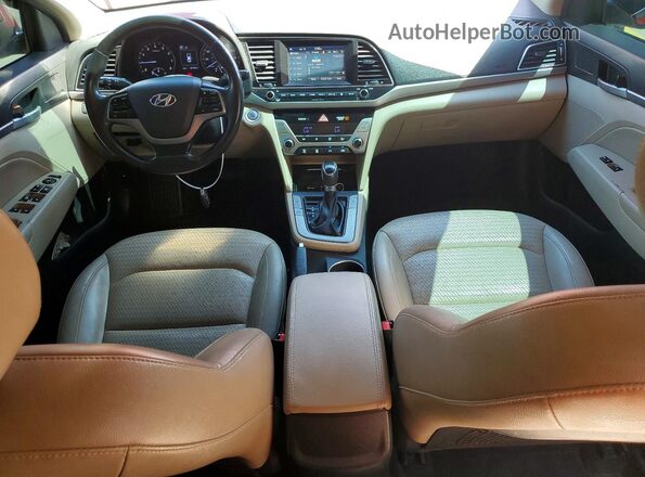 KMHD84LF3HU339286 2017 HYUNDAI ELANTRA Red Առջևի վահանակի տեսք