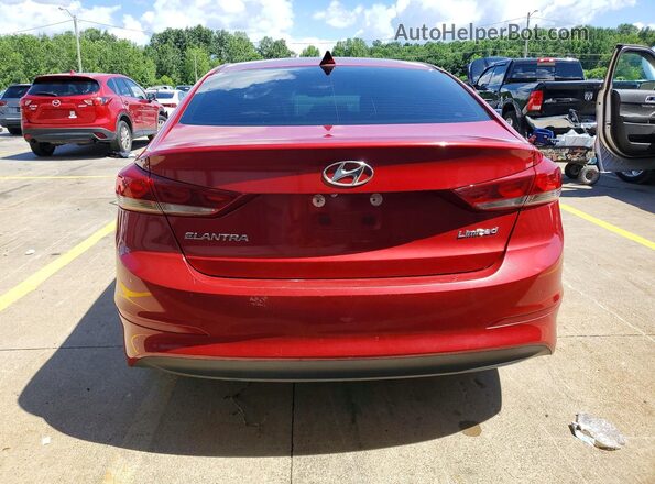 KMHD84LF3HU339286 2017 HYUNDAI ELANTRA Red Հետևի տեսք