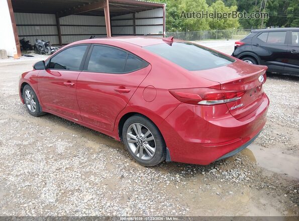 KMHD84LF3HU386916 2017 HYUNDAI ELANTRA Red Задня ліва чверть