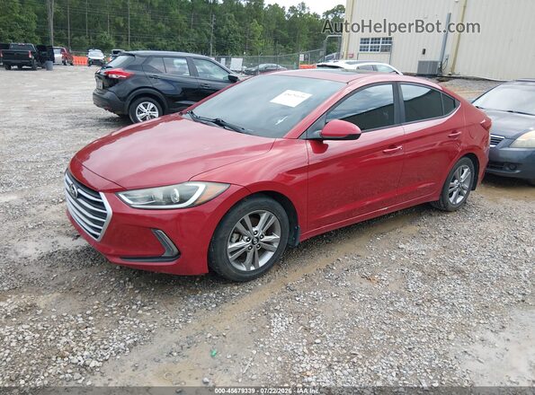 KMHD84LF3HU386916 2017 HYUNDAI ELANTRA Red Передня ліва чверть
