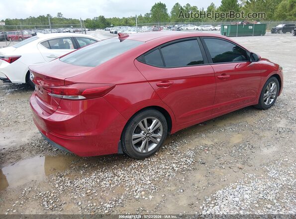 KMHD84LF3HU386916 2017 HYUNDAI ELANTRA Red Задня права чверть