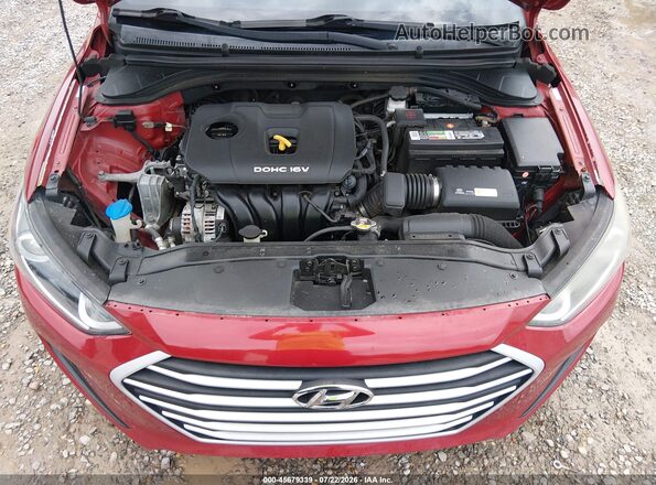 KMHD84LF3HU386916 2017 HYUNDAI ELANTRA Red Вид ззаду