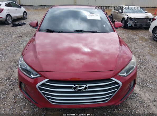 KMHD84LF3HU386916 2017 HYUNDAI ELANTRA Red Вид щитка приладів