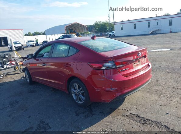 KMHD84LF3HU422524 2017 HYUNDAI ELANTRA Red უკანა მარცხენა