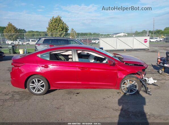 KMHD84LF3HU422524 2017 HYUNDAI ELANTRA Red უკანა სალონის ხედი