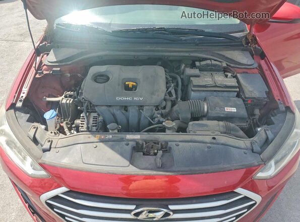 KMHD84LF3HU430459 2017 HYUNDAI ELANTRA Red Вид задньої частини салону