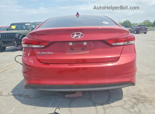 KMHD84LF3HU430459 2017 HYUNDAI ELANTRA Red Вид ззаду