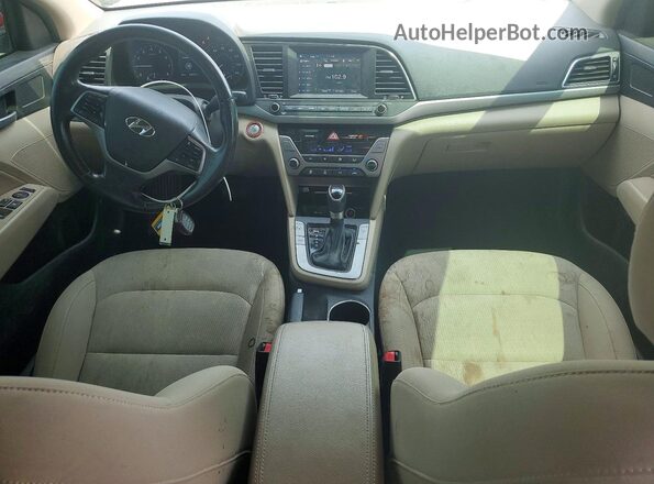 KMHD84LF3HU430459 2017 HYUNDAI ELANTRA Red Вид панелі приладів