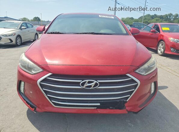 KMHD84LF3HU430459 2017 HYUNDAI ELANTRA Red Вид спереду