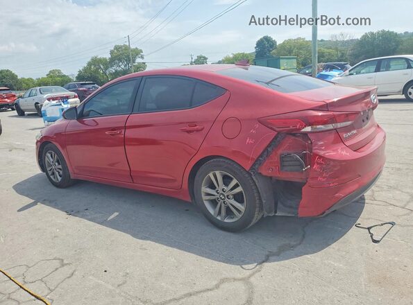 KMHD84LF3HU430459 2017 HYUNDAI ELANTRA Red Задня ліва чверть