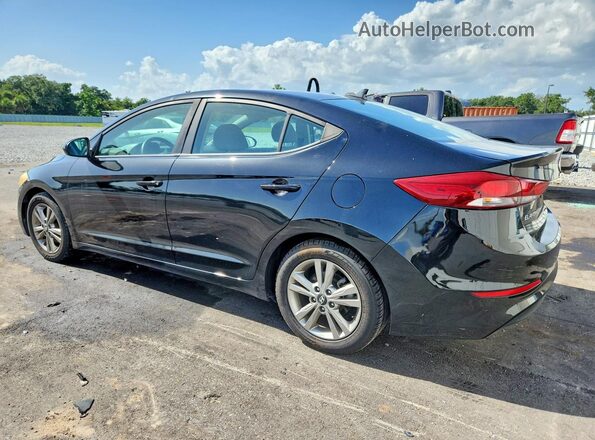 KMHD84LF3JU491087 2018 HYUNDAI ELANTRA Black Задня ліва чверть
