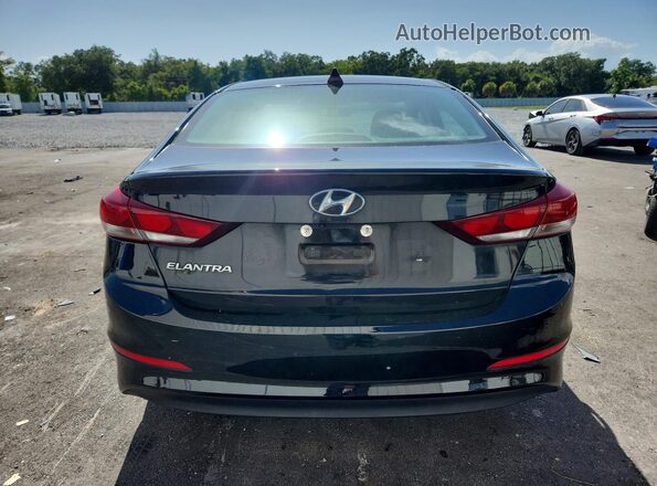 KMHD84LF3JU491087 2018 HYUNDAI ELANTRA Black Вид ззаду