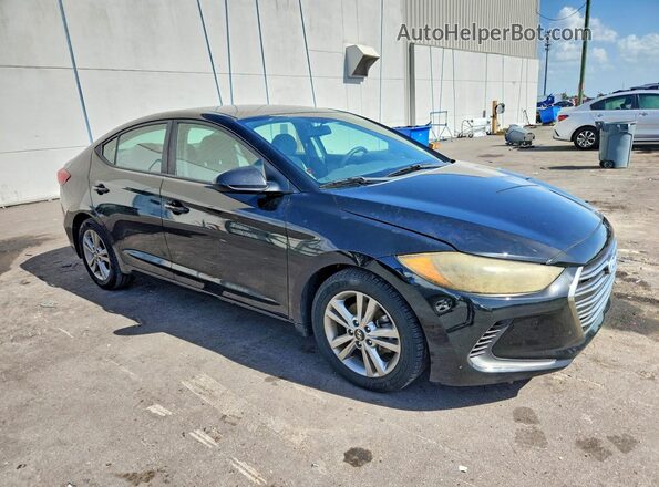 KMHD84LF3JU491087 2018 HYUNDAI ELANTRA Black Передня права чверть
