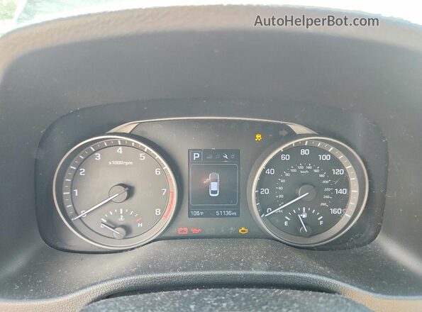 KMHD84LF3JU491087 2018 HYUNDAI ELANTRA Black Вид щитка приладів