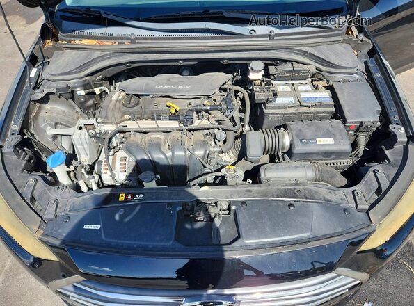KMHD84LF3JU491087 2018 HYUNDAI ELANTRA Black Вид задньої частини салону