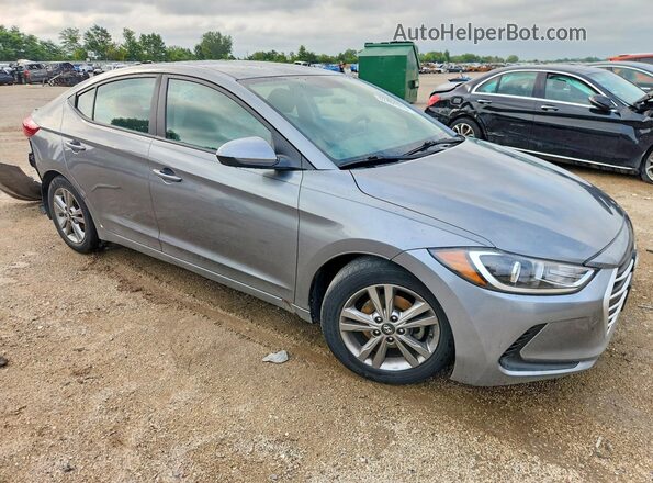 KMHD84LF3JU556391 2018 HYUNDAI ELANTRA Серый Передняя правая четверть