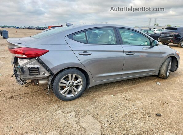 KMHD84LF3JU556391 2018 HYUNDAI ELANTRA Серый Задняя правая четверть