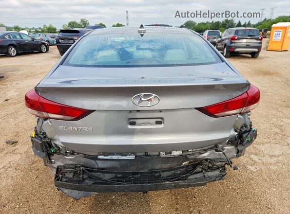KMHD84LF3JU556391 2018 HYUNDAI ELANTRA Серый Вид сзади
