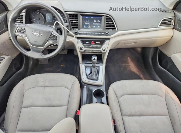 KMHD84LF3JU556391 2018 HYUNDAI ELANTRA Серый Вид панели приборов