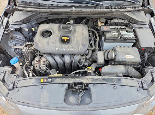 KMHD84LF3JU556391 2018 HYUNDAI ELANTRA Серый Вид задней части салона