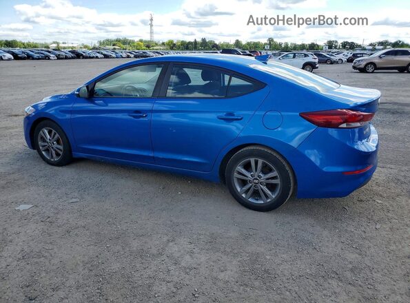 KMHD84LF3JU678779 2018 HYUNDAI ELANTRA Blue Հետևի ձախ