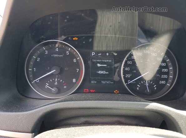 KMHD84LF3JU678779 2018 HYUNDAI ELANTRA Blue Սարքավորումների վահանակի տեսք