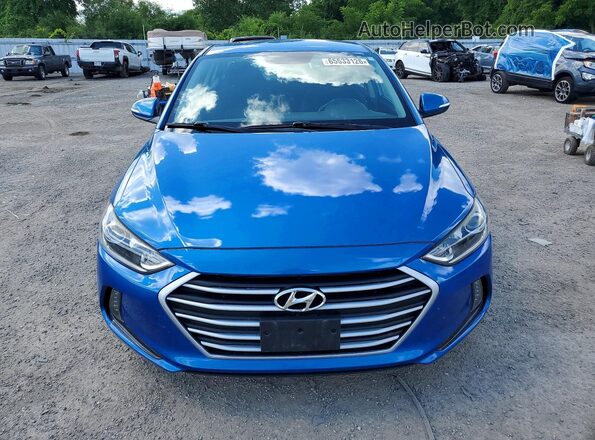 KMHD84LF3JU678779 2018 HYUNDAI ELANTRA Blue Դիմացի տեսք