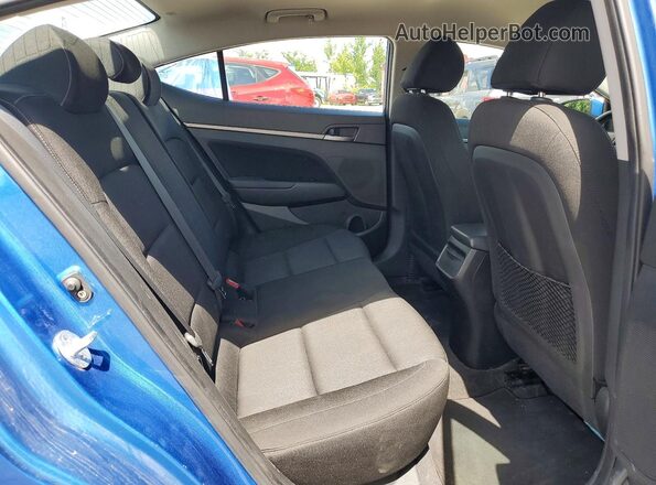 KMHD84LF3JU678779 2018 HYUNDAI ELANTRA Blue Հետևի նստատեղերի տեսք