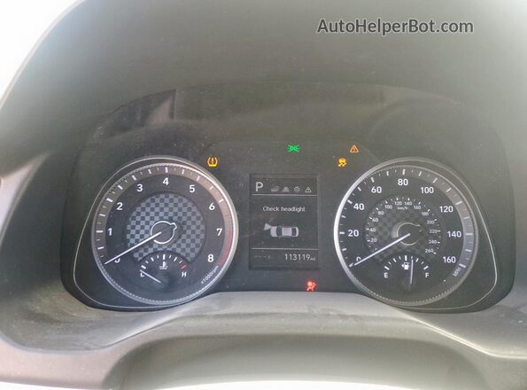 KMHD84LF3KU738187 2019 HYUNDAI ELANTRA Gray Vista del cuadro de instrumentos
