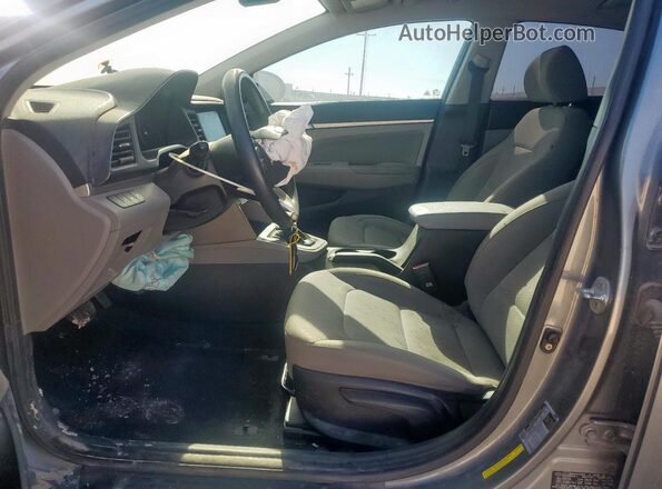 KMHD84LF3KU738187 2019 HYUNDAI ELANTRA Gray Vista interior delantera