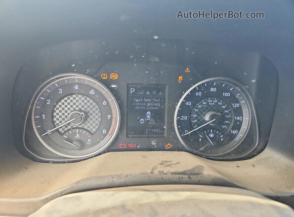 KMHD84LF3KU745866 2019 HYUNDAI ELANTRA Silver Vista del cuadro de instrumentos