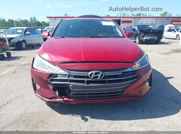 KMHD84LF3KU784991 2019 HYUNDAI ELANTRA Красный Вид щитка приборов