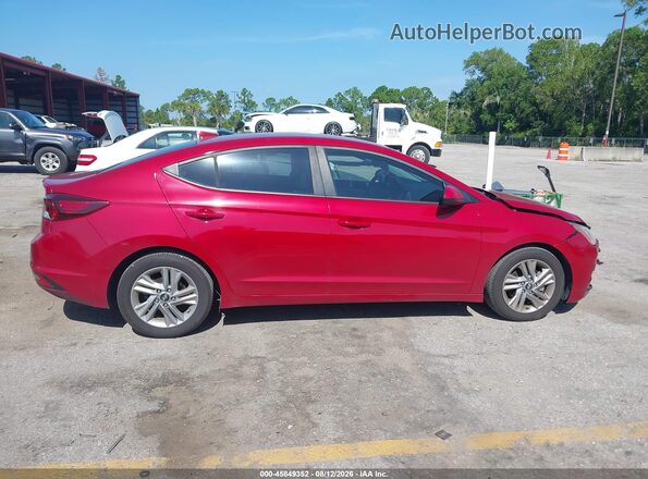 KMHD84LF3KU784991 2019 HYUNDAI ELANTRA Красный Вид задней части салона