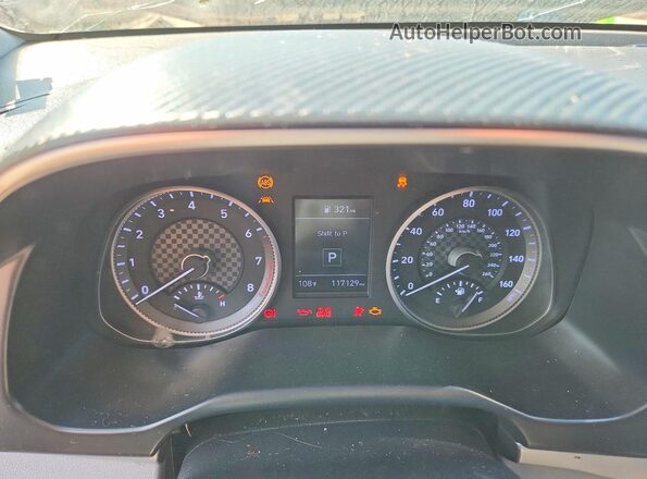 KMHD84LF3LU015781 2020 HYUNDAI ELANTRA Red Instrument cluster view